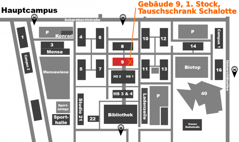 Datei:Lageplan Schlalotte Campus Leuphana Lüneburg.png