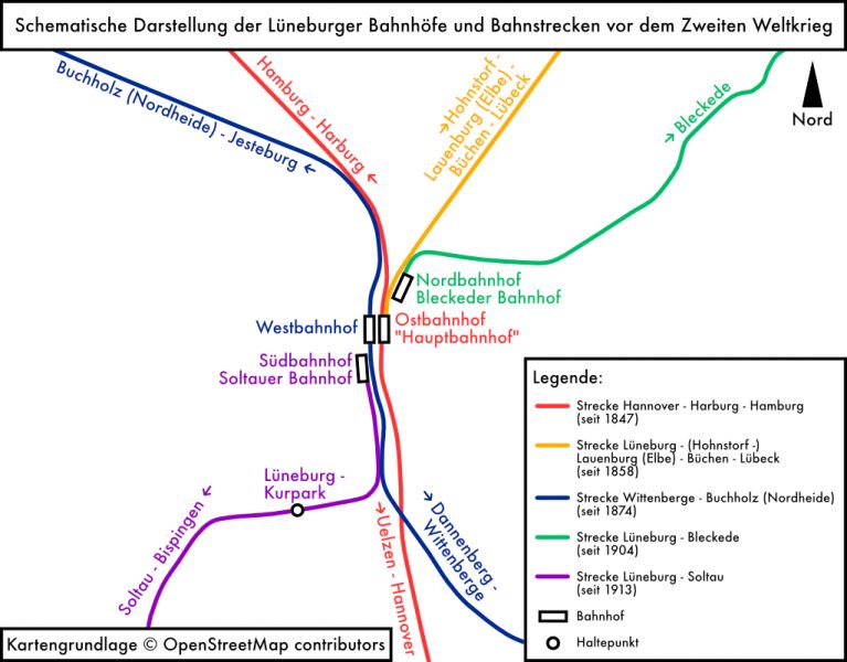 Datei:Schematische Darstellung der Lüneburger Bahnstrecken vor dem Zweiten Weltkrieg.jpg